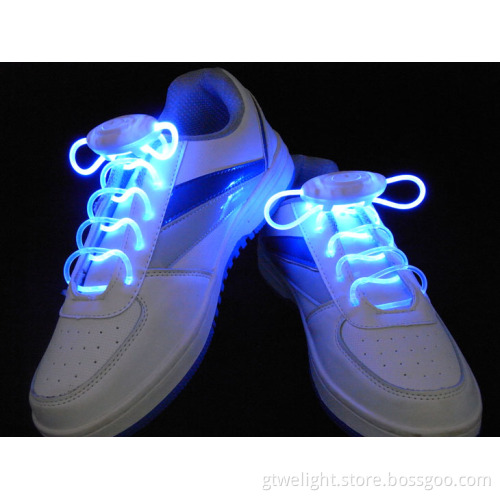 Blue Flashing LED Shoelaces 2014